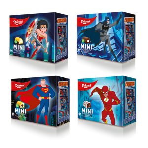 Superman, Batman, Wonder Woman y Flash protagonizan una completa gama de pastelitos Dulcesol, Vicky Foods - grupo de alimentación: Dulcesol, HnosJuan y Be Plus